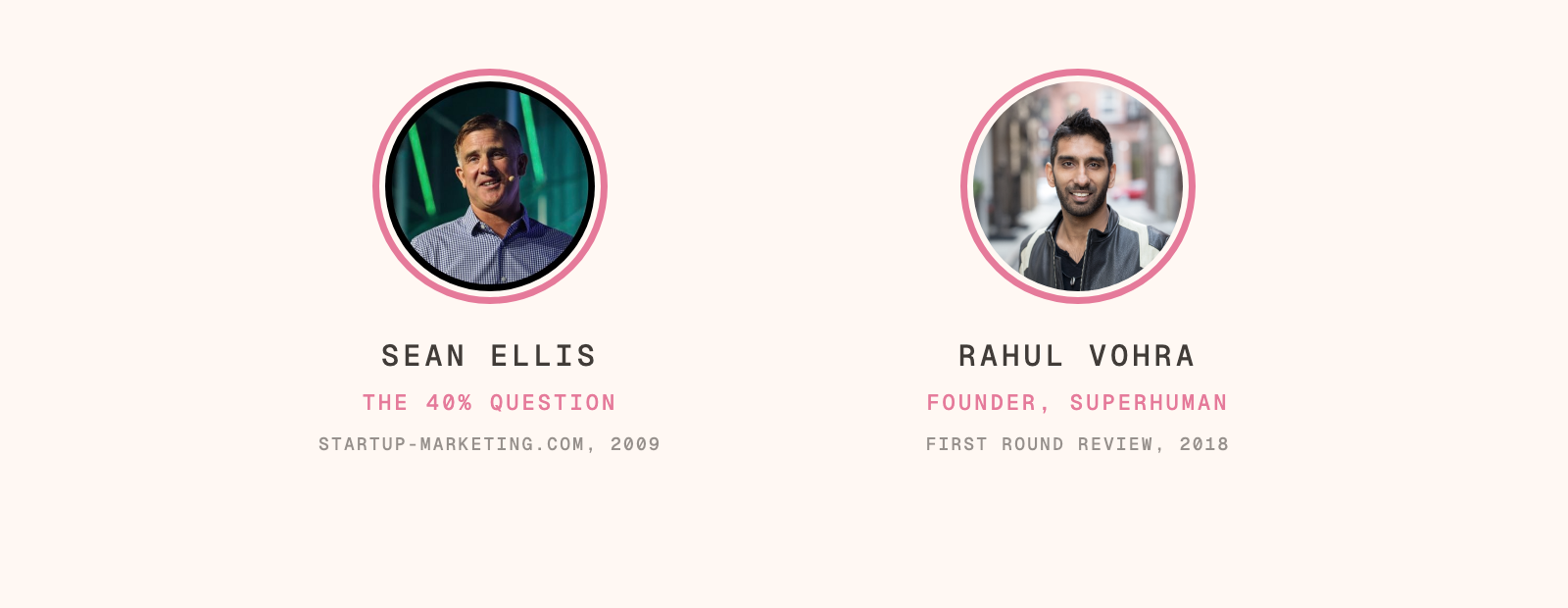 Sean Ellis and Rahul Vohra